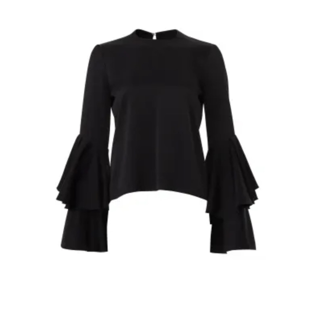 GALVAN
Black Flared Top